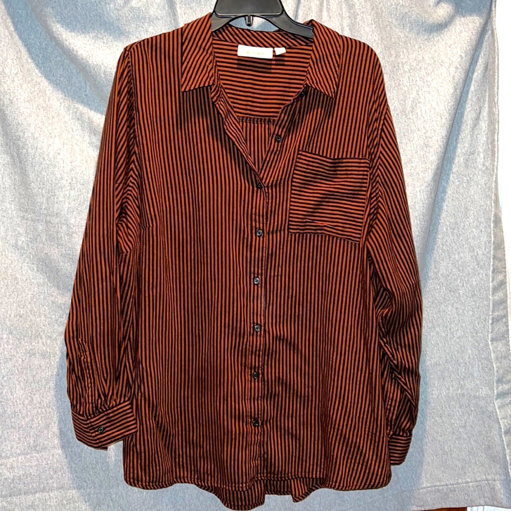 Long sleep striped shirt